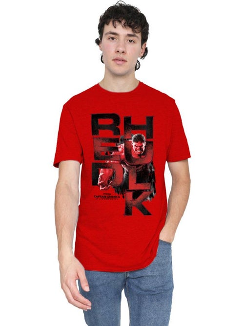Captain America: Brave New World - Camiseta de Red Hulk Logotipo para Adultos Unisex - Kiabi