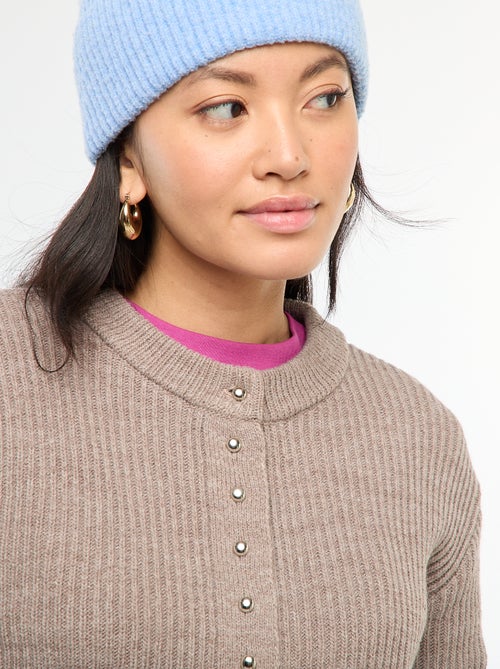 Cárdigan abotonado de punto grueso - Kiabi