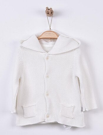 Cardigan bebé con capucha de algodón orgánico | kitikate