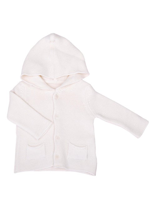 Cardigan bebé con capucha de algodón orgánico | kitikate - Kiabi
