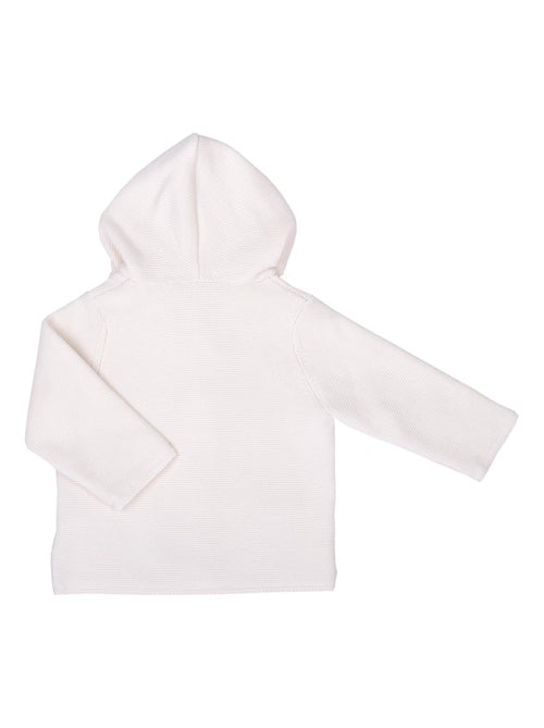 Cardigan bebé con capucha de algodón orgánico | kitikate - Kiabi