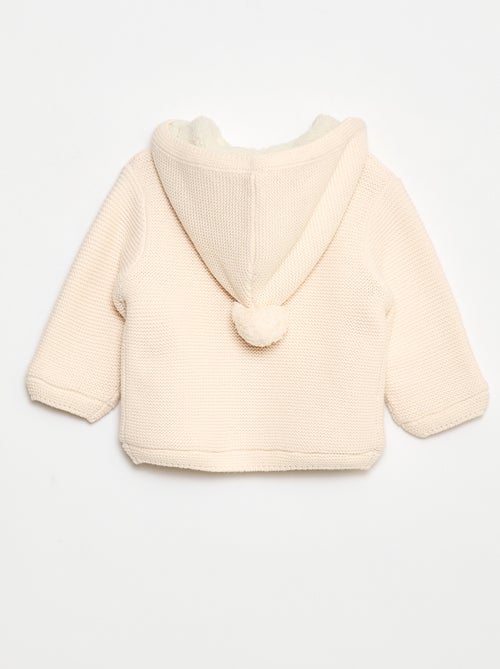 Cárdigan cálido abotonado de algodón - Kiabi