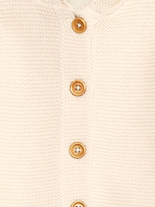 Cárdigan cálido abotonado de algodón - Kiabi