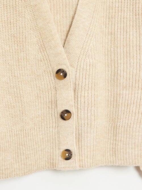 Cárdigan cálido con botones magnéticos - So Easy - Kiabi