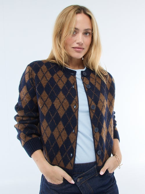 Cárdigan cálido con estampado - Kiabi
