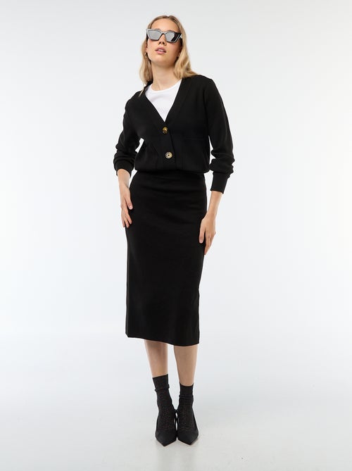 Cárdigan chaleco de punto otomano - Kiabi