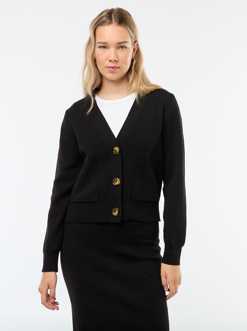 Cárdigan chaleco de punto otomano - Kiabi