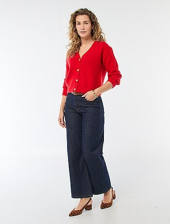 Cárdigan con botones de corazones