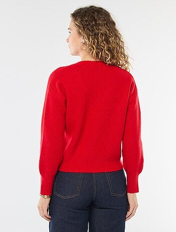 Cárdigan con botones de corazones