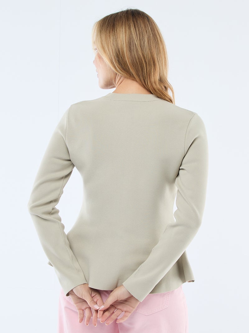 Cárdigan con botones de estrellas Beige - Kiabi