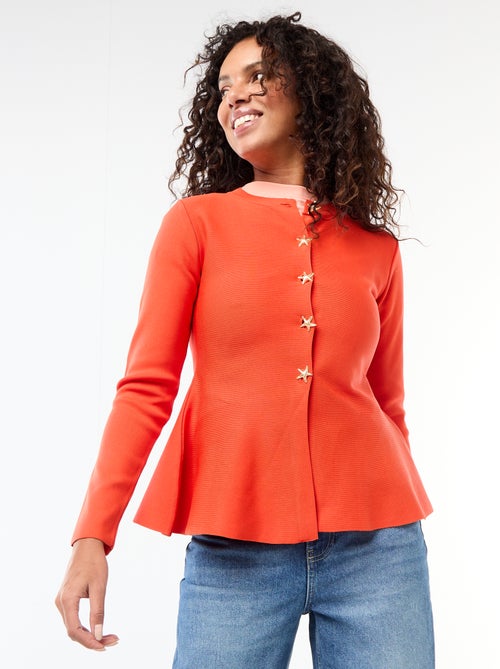 Cárdigan con botones de estrellas - Kiabi