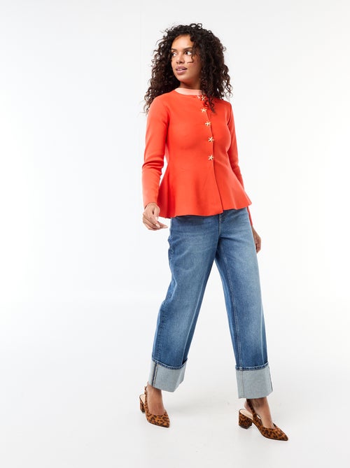 Cárdigan con botones de estrellas - Kiabi