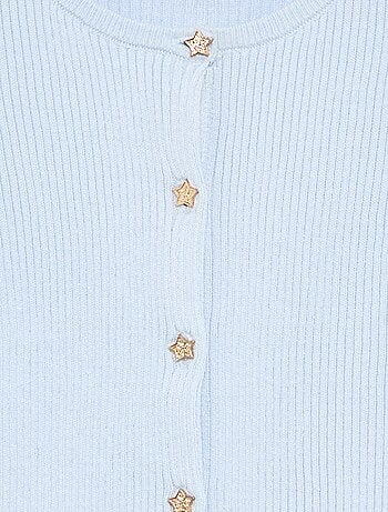 Cárdigan con botones en forma de estrella