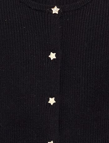 Cárdigan con botones en forma de estrella