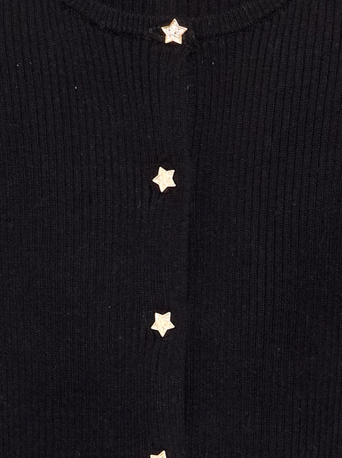 Cárdigan con botones en forma de estrella - Kiabi