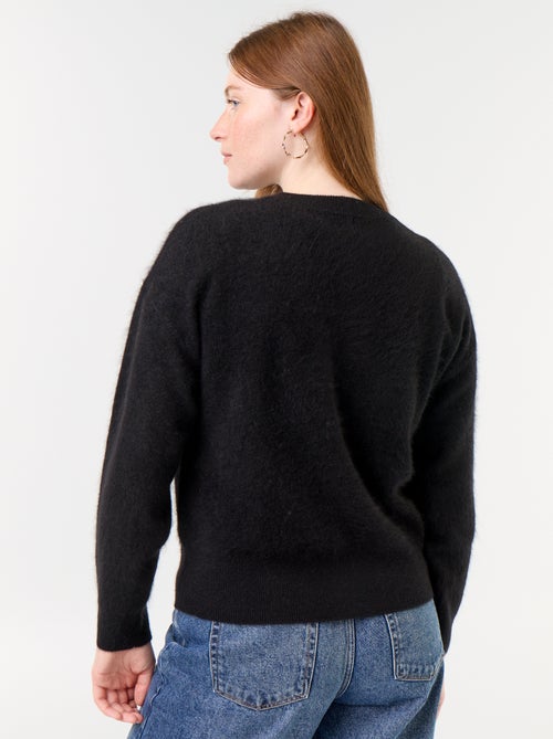 Cárdigan con cremallera 100% lana - Premium - Kiabi