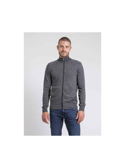 Cárdigan con cremallera cuello alto LUMORAY - Kiabi