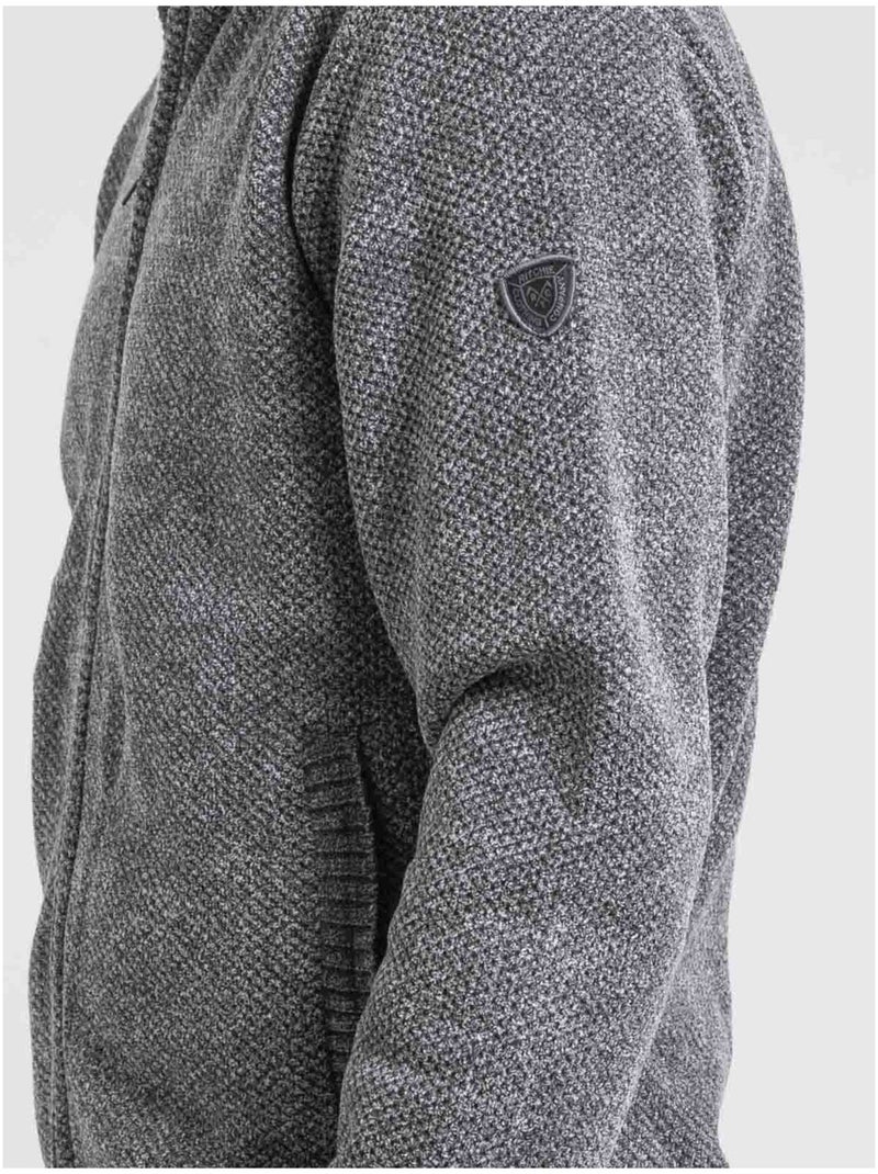 Cárdigan con cremallera cuello alto LYGALE Gris - Kiabi