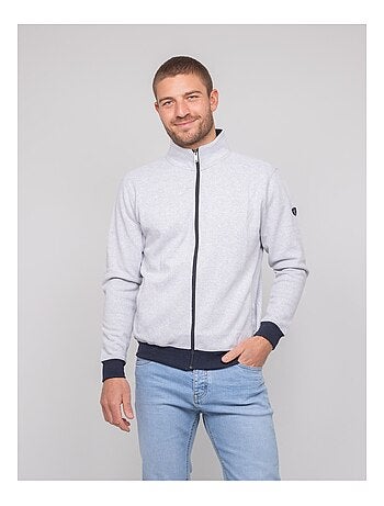 Cárdigan con cremallera de algodón WISLAND