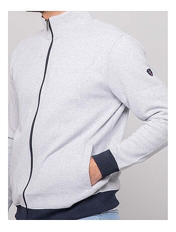 Cárdigan con cremallera de algodón WISLAND