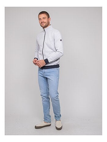 Cárdigan con cremallera de algodón WISLAND