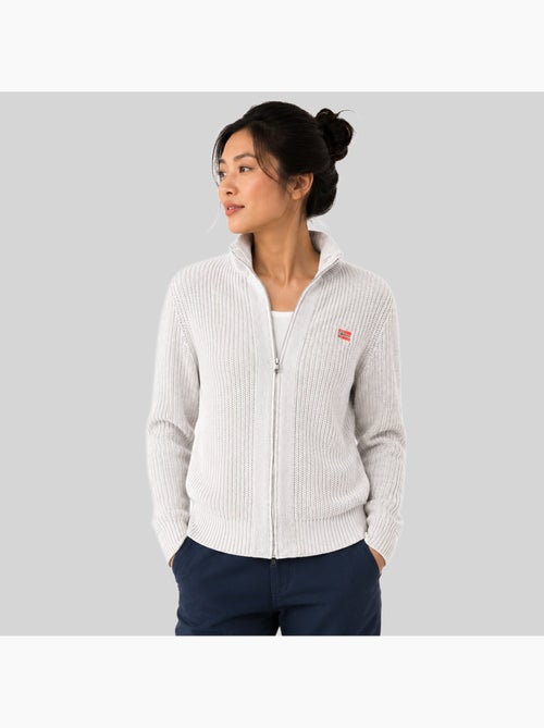 Cárdigan con cremallera flexible – geographical norway - Kiabi Cárdigan con cremallera flexible – geographical norway - Kiabi