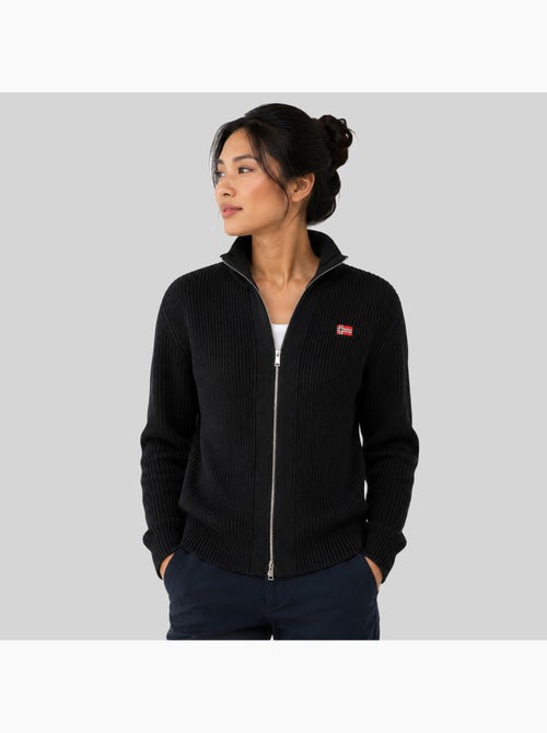 Cárdigan con cremallera flexible – geographical norway - Kiabi Cárdigan con cremallera flexible – geographical norway - Kiabi