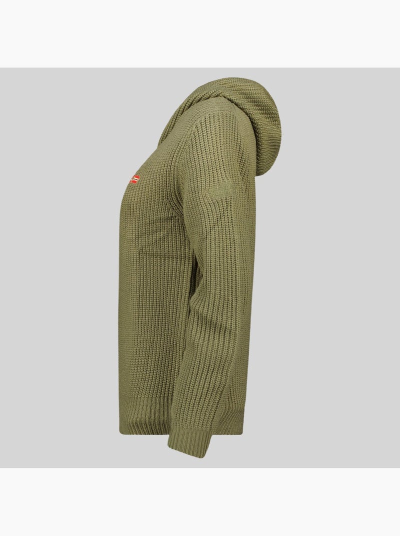 Cárdigan con cremallera flexibus – geographical norway Verde oliva - Kiabi