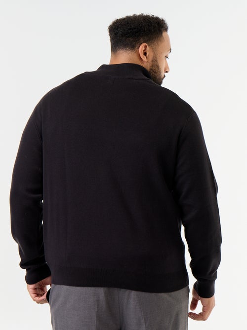 Cárdigan con cremallera y cuello alto - Kiabi Cárdigan con cremallera y cuello alto - Kiabi
