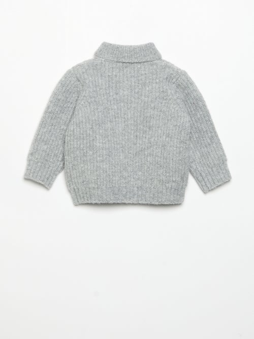 Cárdigan con cuello chal - Kiabi
