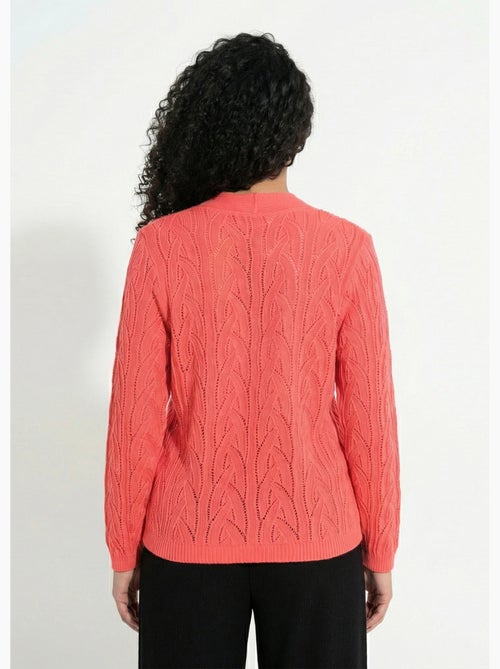 Cárdigan corto calado abotonado - Afibel - Kiabi