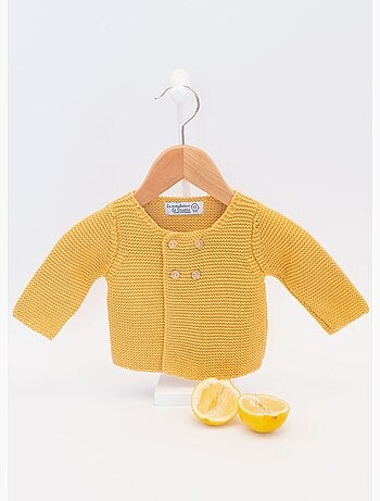 Cárdigan de algodón orgánico de 4 botones