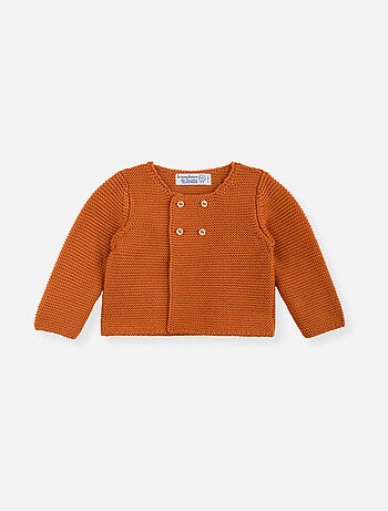 Cárdigan de algodón orgánico de 4 botones