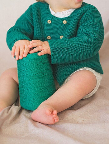 Cárdigan de algodón orgánico de 4 botones