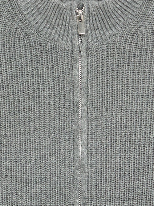 Cárdigan de cuello alto con cremallera - Kiabi