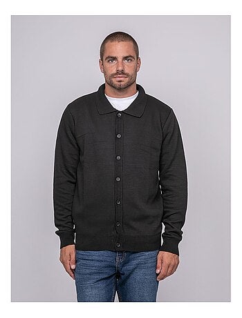 Cárdigan de cuello polo abotonado LATOMIA