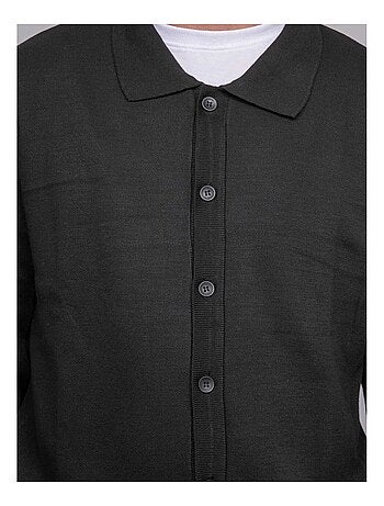 Cárdigan de cuello polo abotonado LATOMIA