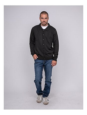 Cárdigan de cuello polo abotonado LATOMIA