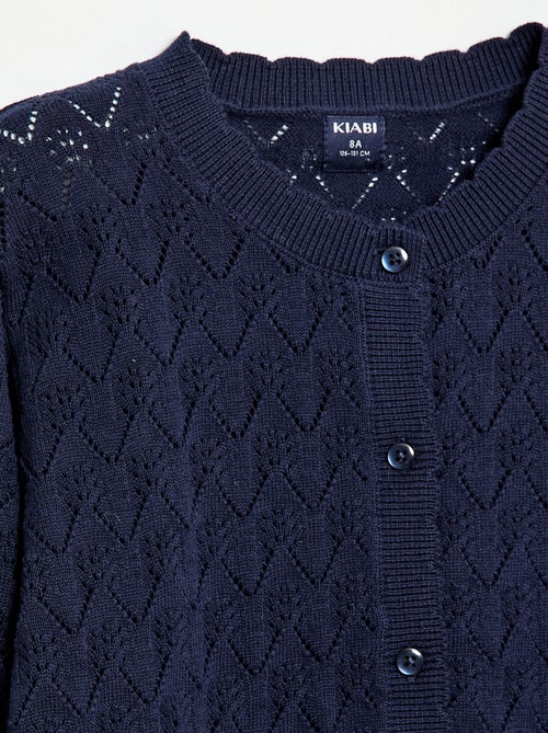 Cárdigan de fantasía en punto calado - Kiabi