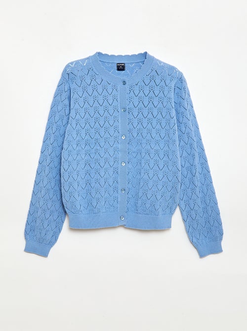 Cárdigan de fantasía en punto calado - Kiabi