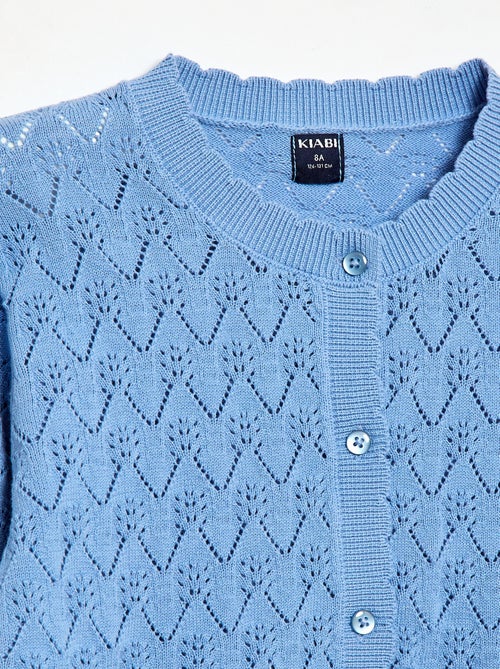 Cárdigan de fantasía en punto calado - Kiabi