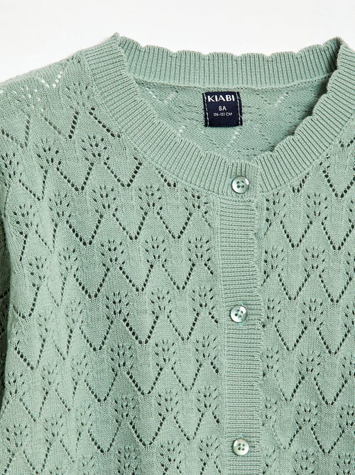 Cárdigan de fantasía en punto calado - Kiabi