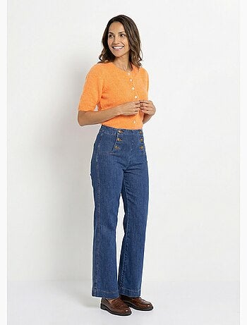 Cárdigan de manga corta con lana - AFIBEL