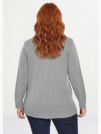 Cárdigan de manga larga con botones - Afibel