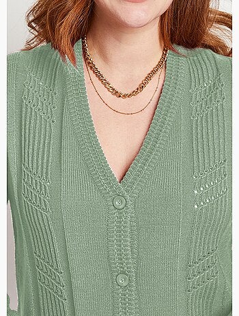 Cárdigan de manga larga con botones - Afibel