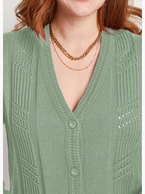 Cárdigan de manga larga con botones - Afibel - Kiabi