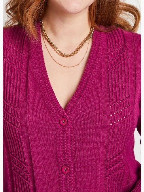 Cárdigan de manga larga con botones - Afibel - Kiabi