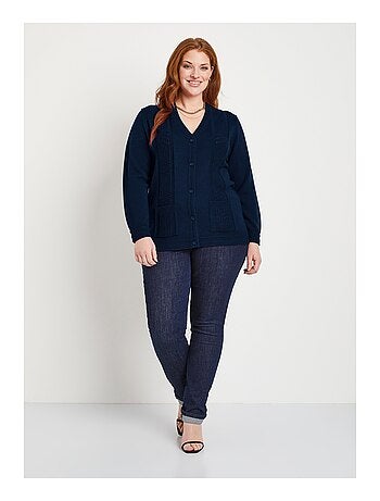 Cárdigan de manga larga con botones - Afibel