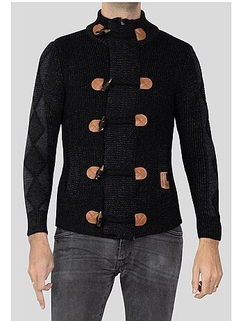 Cárdigan de manga larga y cuello redondo Kebello