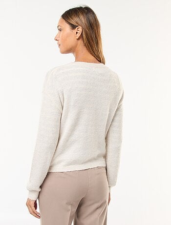 Cárdigan de mohair y lana mezclada